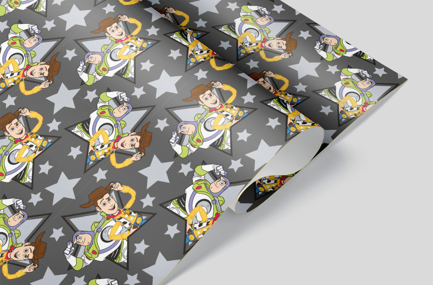 Toy Story Wrapping Paper Sheets Set of 3 Disney Buzz Etsy