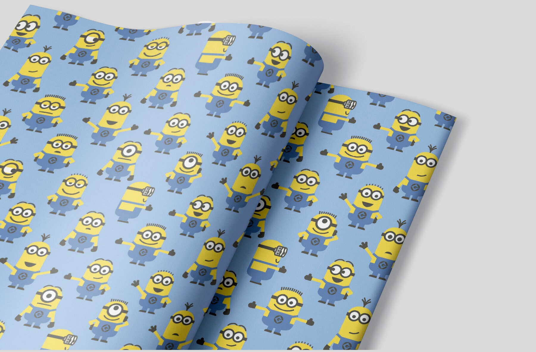 Minions Wrapping Paper Sheets Set of 3 Bob Kevin Stuart Etsy