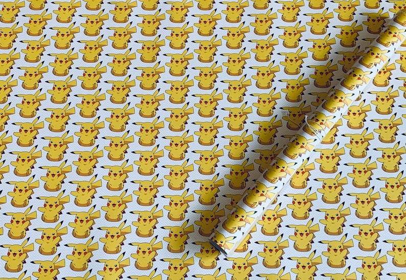 Pokémon Pikachu Wrapping Paper Sheets Set of 3 Sheets | Etsy