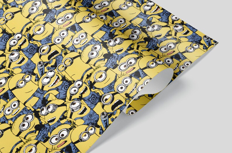 Minions Wrapping Paper Sheets Set of 3 Bob Kevin Stuart Etsy