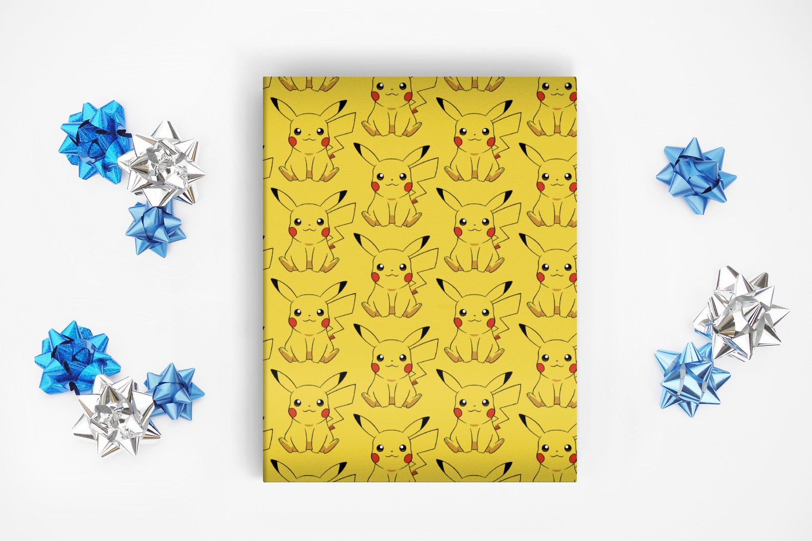 Pokémon Pikachu Wrapping Paper Sheets Set of 3 Sheets Etsy New Zealand