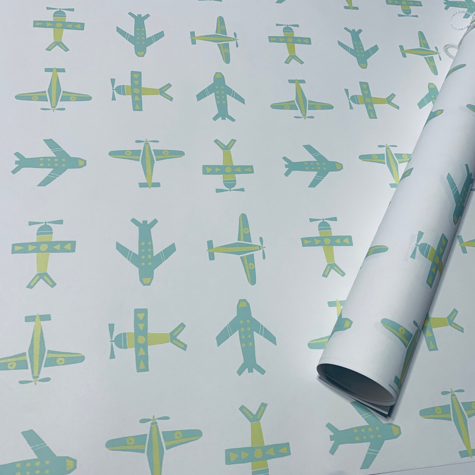 Airplane Wrapping Paper Sheets Set of 3 Baby Boy 1st First Etsy