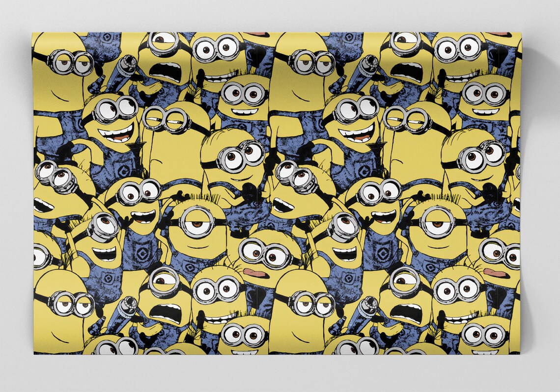 Minions Wrapping Paper Sheets Set of 3 Bob Kevin Stuart Etsy