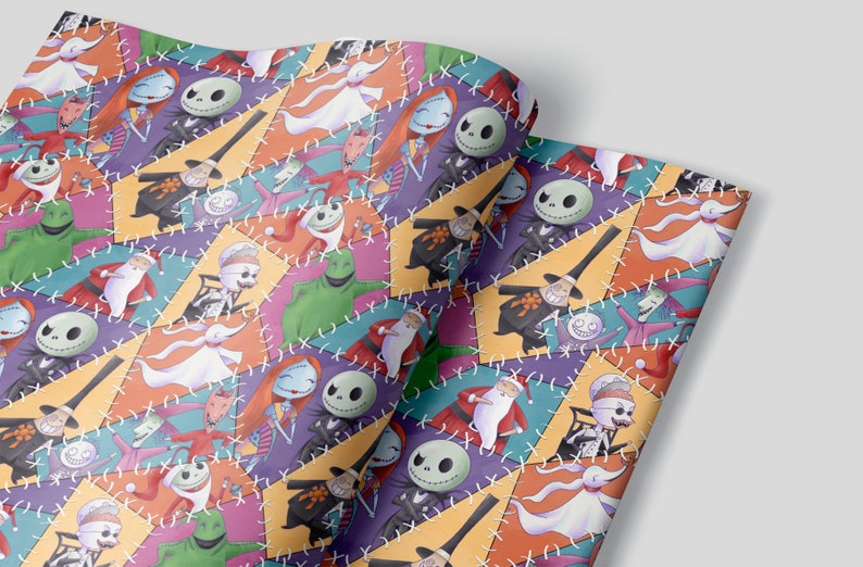 Nightmare Before Christmas Wrapping Paper 