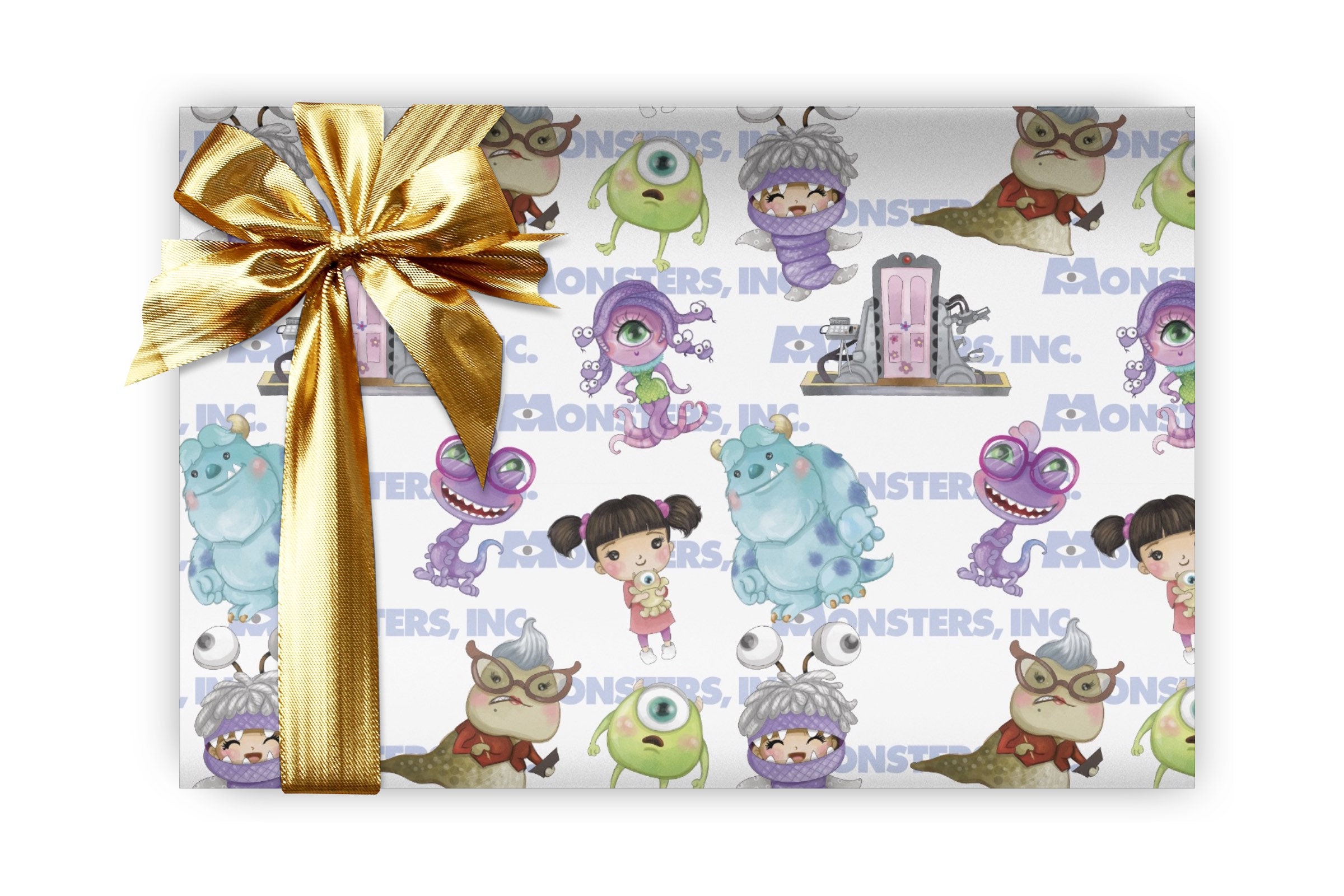 Monsters Inc Wrapping Paper Sheets