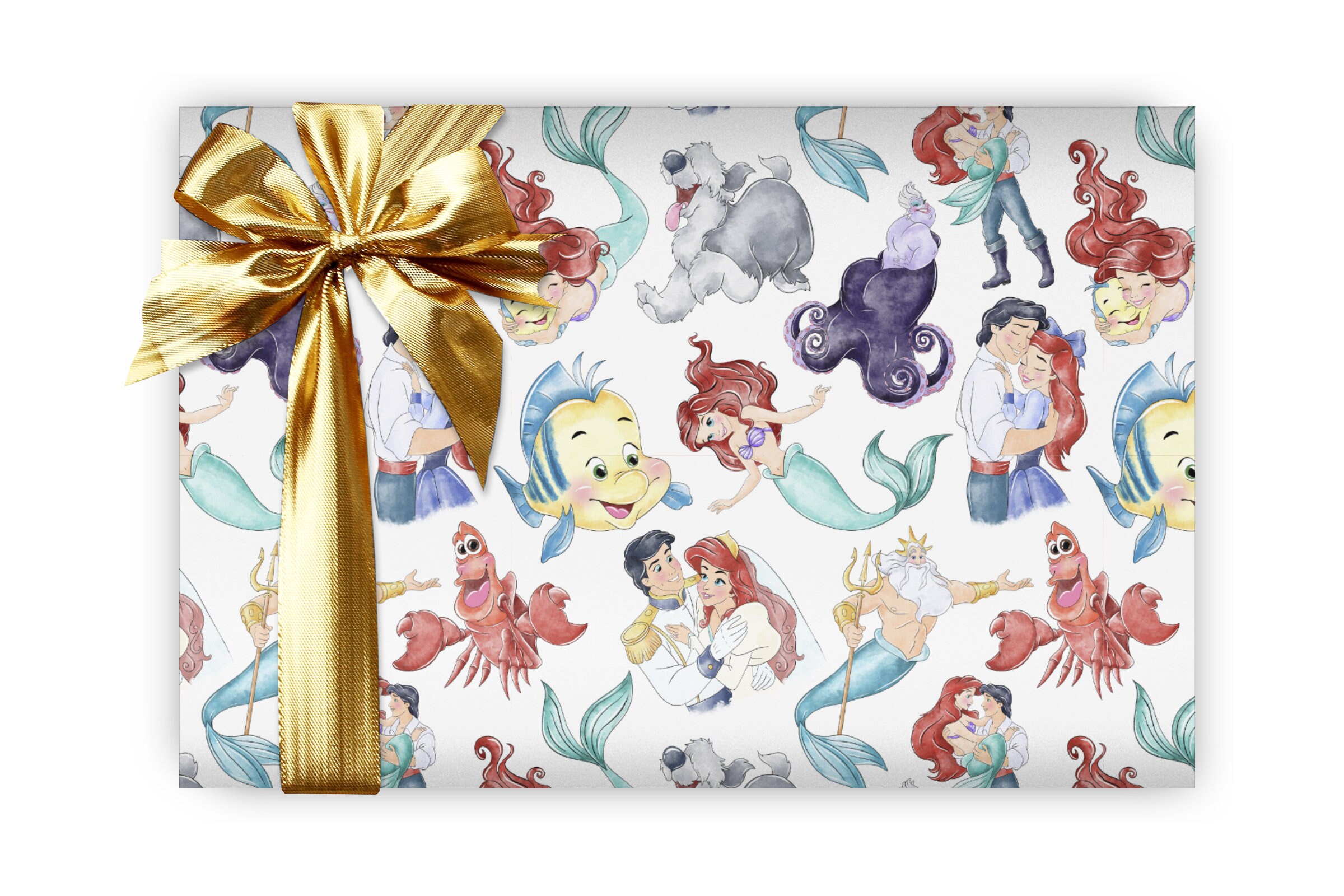 The Little Mermaid Wrapping Paper Sheets