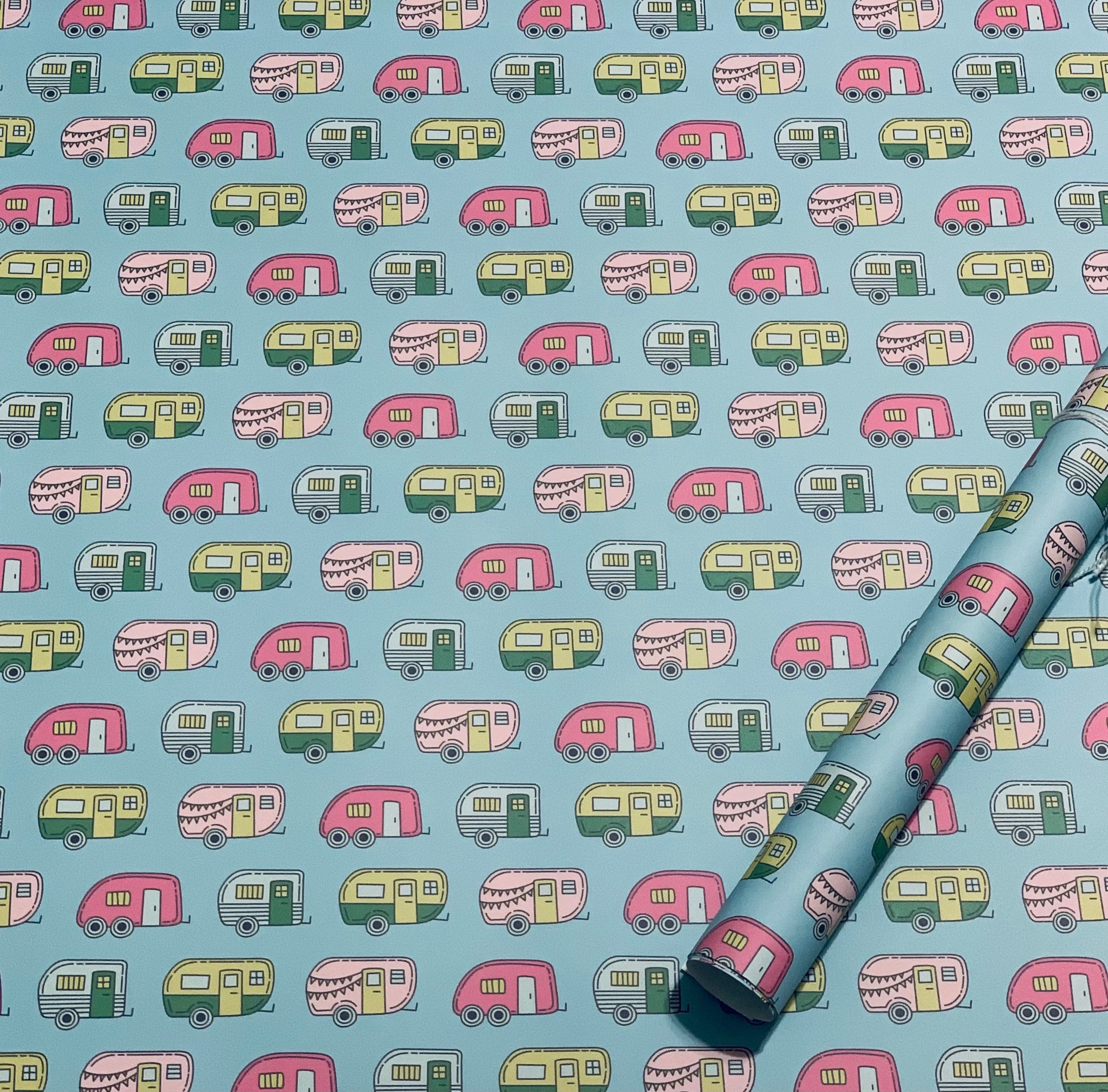 RV Camping Wrapping Paper Sheets Set of 3 Sheets Glamping Etsy