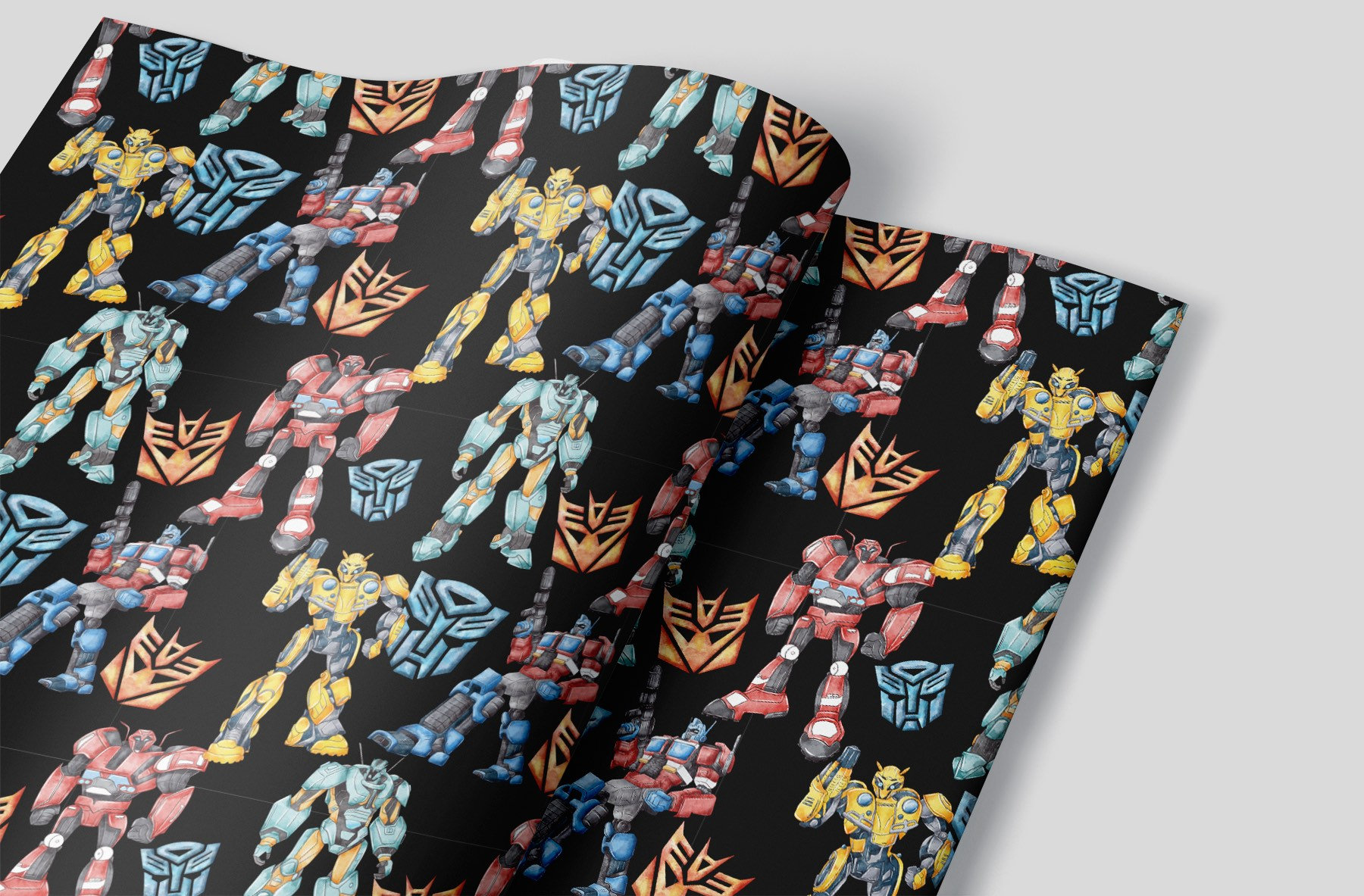 Transformers Wrapping Paper