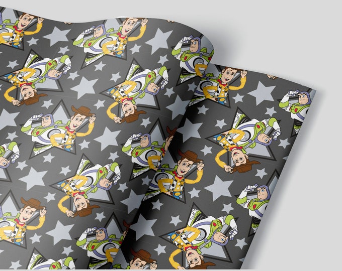 Toy Story Wrapping Paper Sheets Set of 3 Sheet Disney Buzz Etsy