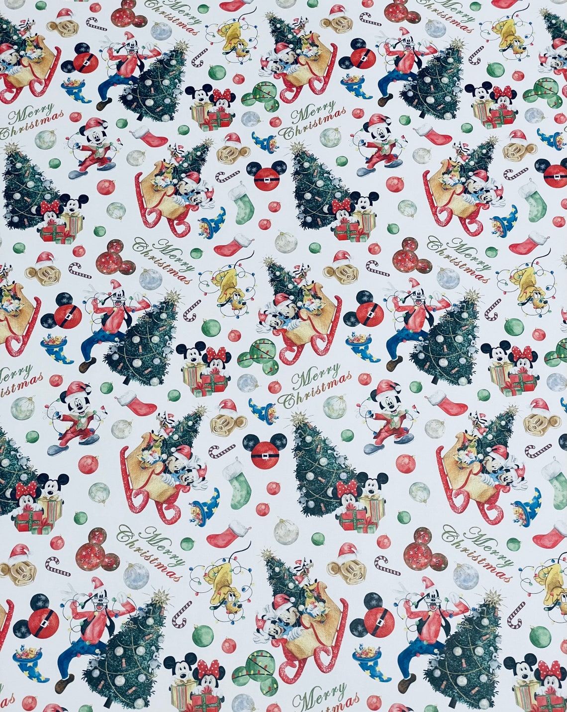 Mickey Mouse and Friends Wrapping Paper Sheets Set of 3 | Etsy