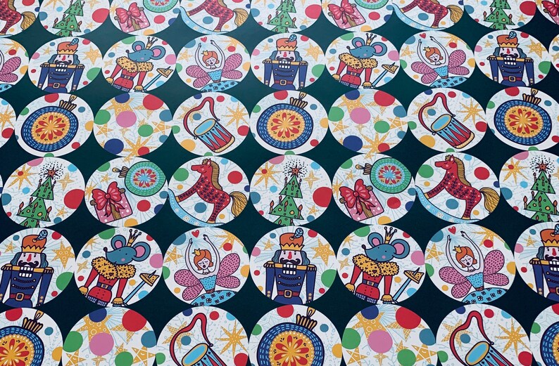 Christmas Nutcracker Wrapping Paper Sheets Set of 3 Etsy