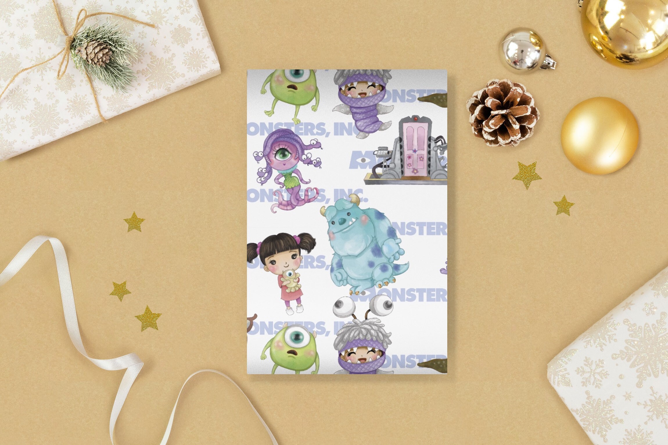 Monsters Inc Wrapping Paper Sheets