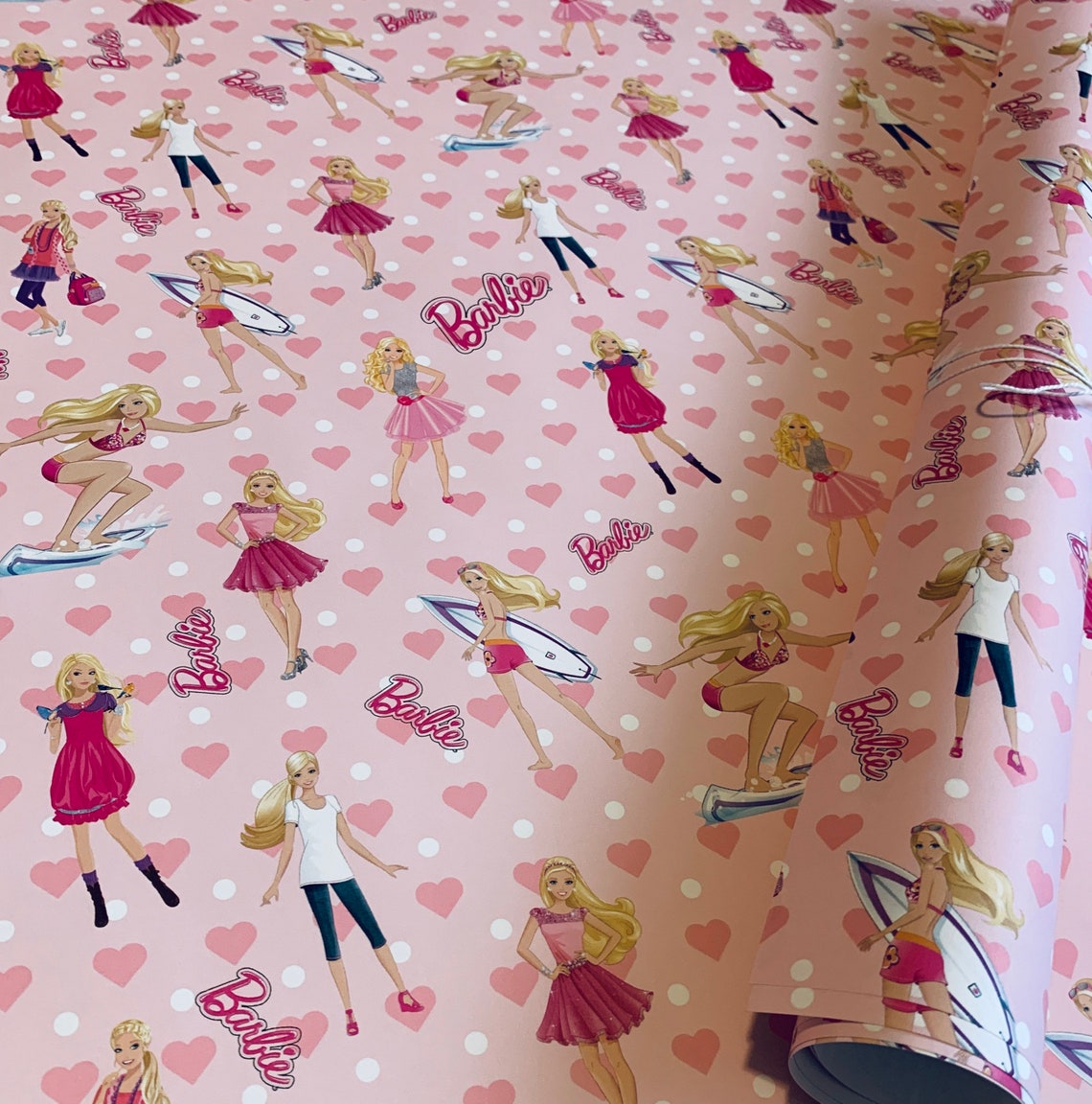 Barbie Wrapping Paper Sheets Set of 3 Barbie Party Decor Etsy