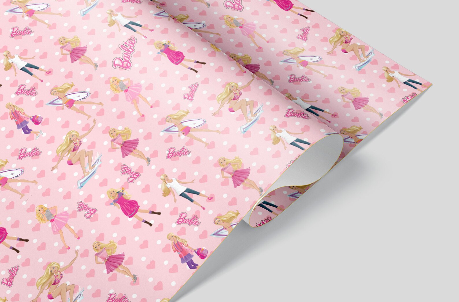 Barbie Wrapping Paper Sheets Set of 3 Barbie Party Decor Etsy