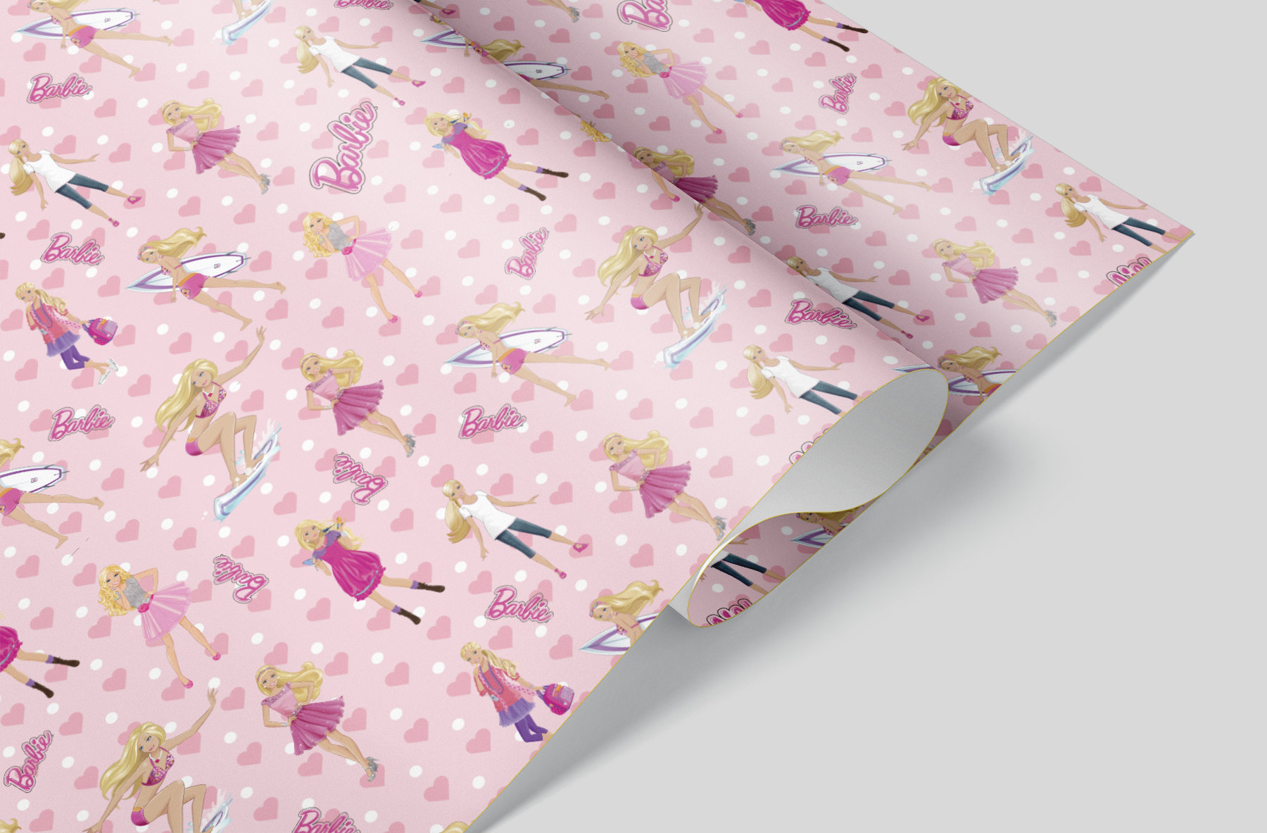 Barbie Wrapping Paper Sheets Set of 3 Barbie Party Decor Etsy