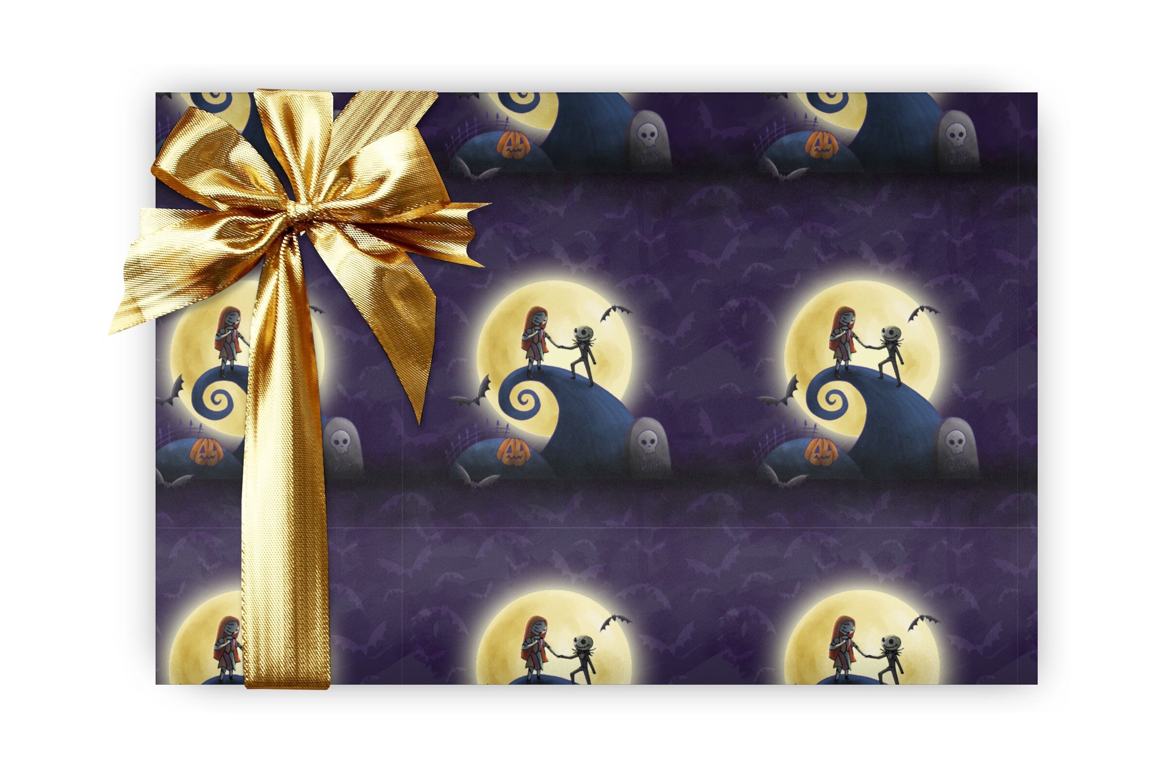 Nightmare Before Christmas Wrapping Paper Sheets Set of 3 Etsy