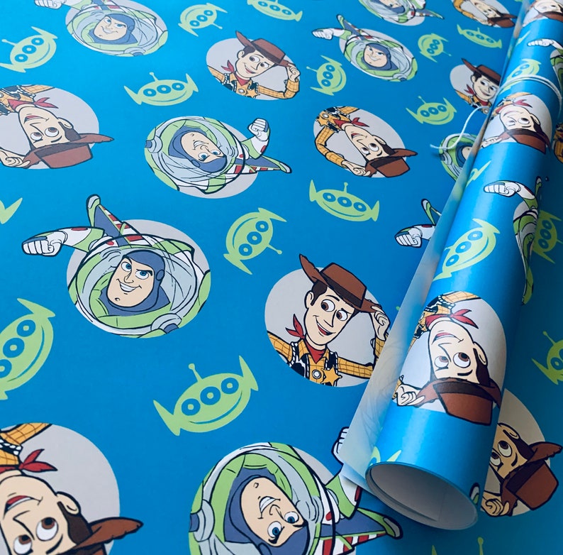 Toy Story Wrapping Paper Sheets Set of 3 Disney Buzz Etsy