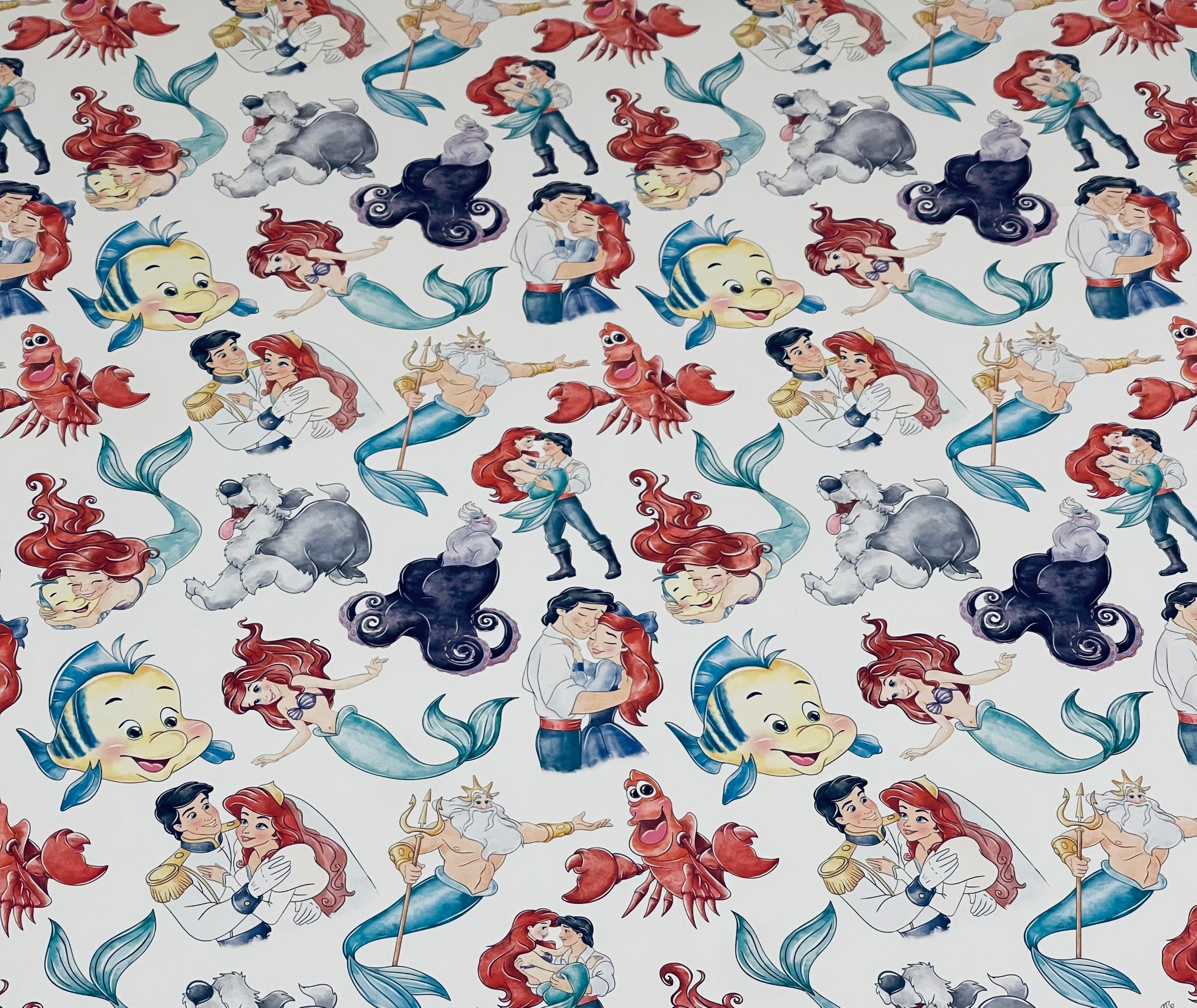 The Little Mermaid Wrapping Paper Sheets