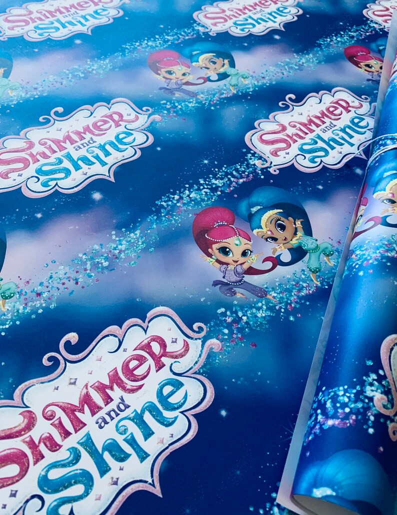 Shimmer and Shine Wrapping Paper Sheets Set of 3 Shimmer | Etsy