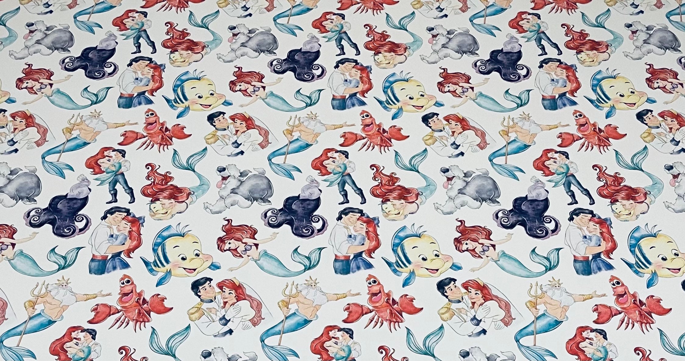 The Little Mermaid Wrapping Paper Sheets