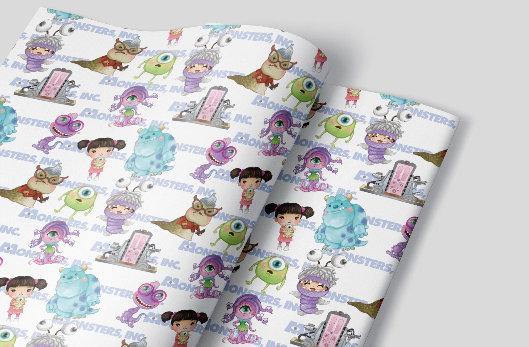 Monsters Inc Wrapping Paper Sheets