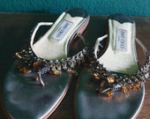 Vintage rhinestone Jimmy Choo slippers
