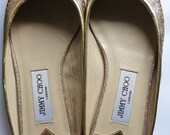 Vintage Jimmy Choo golden slippers