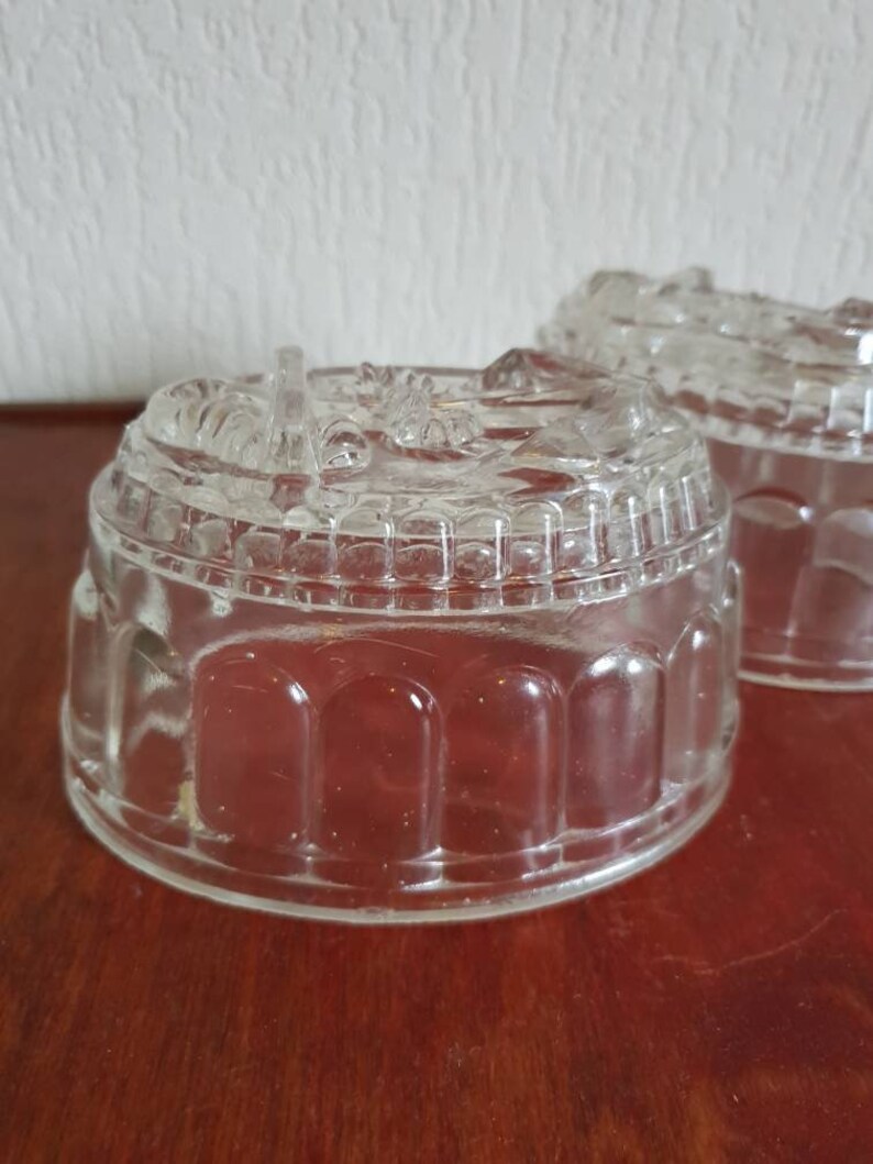 Vintage glass Leerdam Jello molds nautical themed Etsy