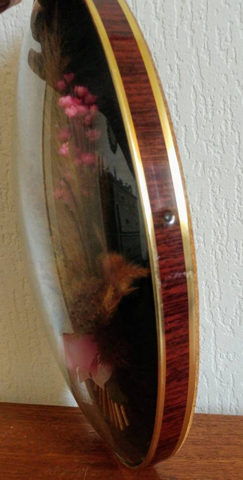 Vintage dried flower wall hanger