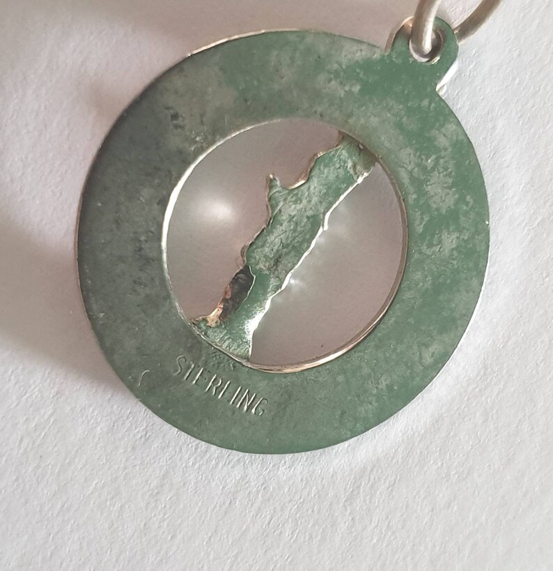 Sterling silver New York pendant