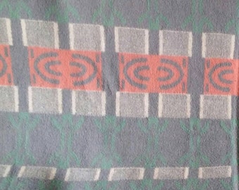 couverture en laine de lama vintage géométrique