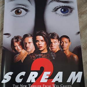 Cartel original de la película Scream 2 de Wes Craven