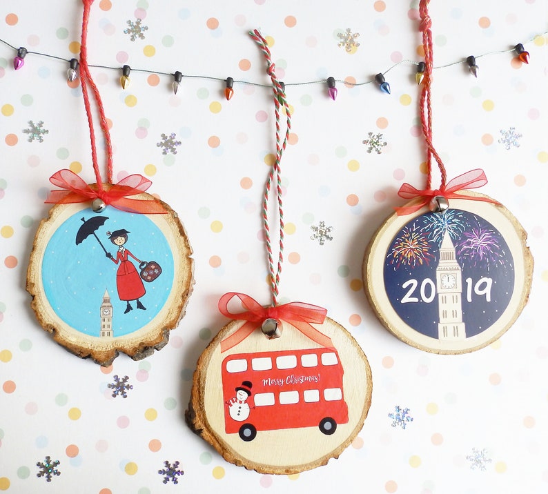 London red bus decoration / London bus Christmas tree Etsy