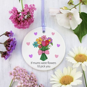 Flowers bouquet Mother's day gift/If mum's were flowers gift/Happy Mother's day/personalised Mother's Day gift image 2