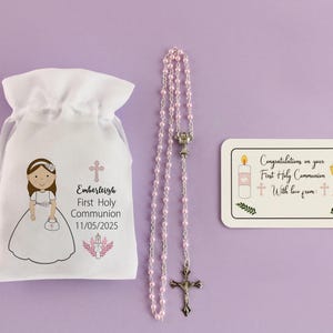 Kommunion Rosenkranz Geschenk für Mädchen/Rosenkranz Geschenk für Mädchen/Rosenkranz Mädchen Kommunion Mädchen/Rosenkranz Geschenk für Mädchen