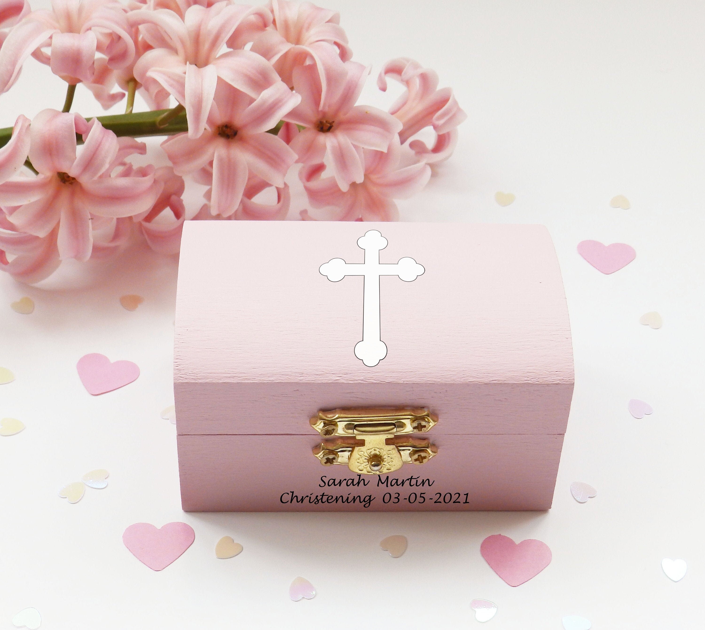 Personalised Baptism Girl Box Personalised Christening Etsy UK