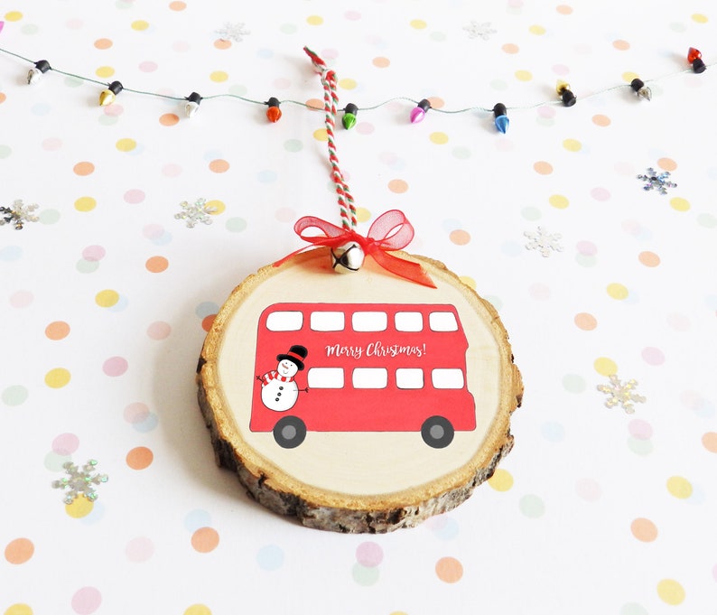 London red bus decoration / London bus Christmas tree Etsy