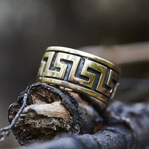 Bronze Greek Key Etsy