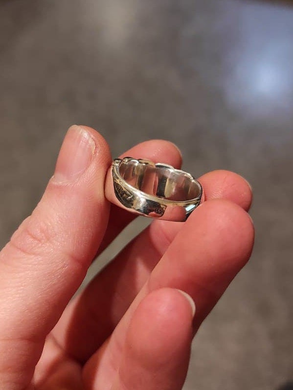 ケルトノットリング：スターリングシルバーまたはブロンズの編みバンド