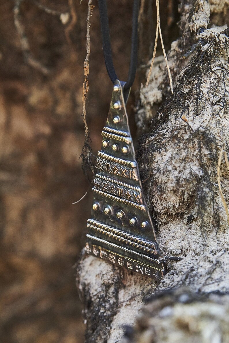 Latvian Ancient Sign Pendant Necklace Baltic Jewelry for Etsy