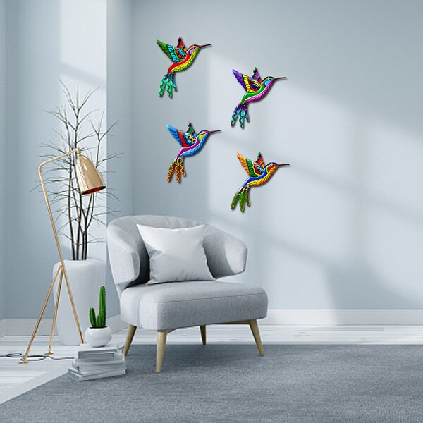 Hummingbird Wall Decor Etsy