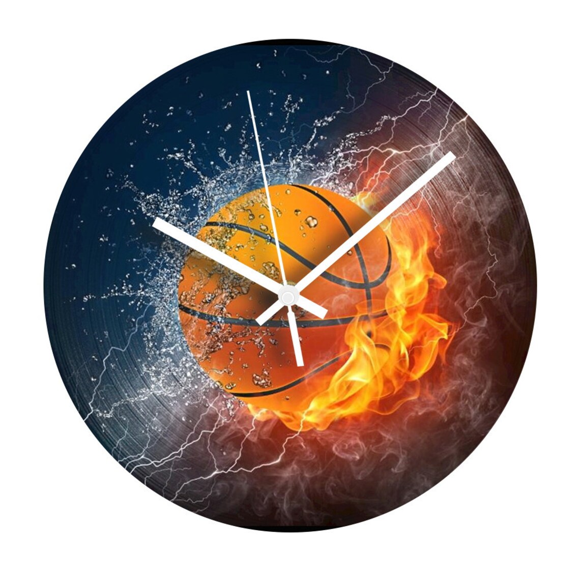 Football Wall Clock Vinyl Record Clock Vintage Wall Clock Etsy