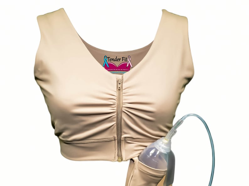 Post Mastectomy bra removable drain pockets Breast surgery Etsy