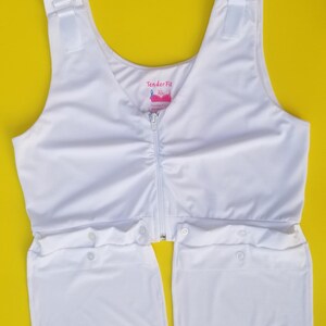 Post surgical bra, mastectomy bra, chest surgery, breast augmentation, heart surgery, recovery bra , removable drain pockets image 5