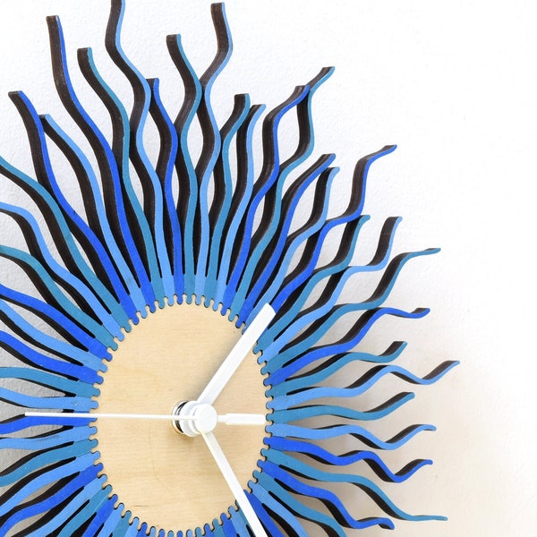 Sunburst Clock Etsy
