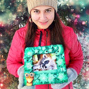 Cadre photo personnalisé de Noël