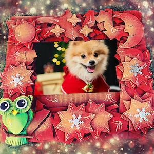 Cadre photo personnalisé de Noël