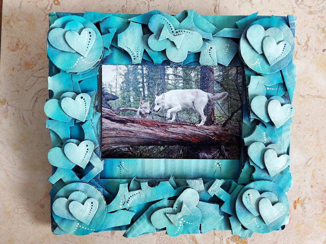 Hearts photo frame/Picture frame 4 x6/Wall hanging/Wall Etsy