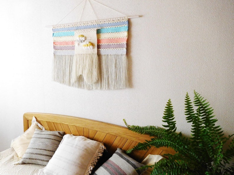 Large Woven Wall Hanging Macrame Art Yarn