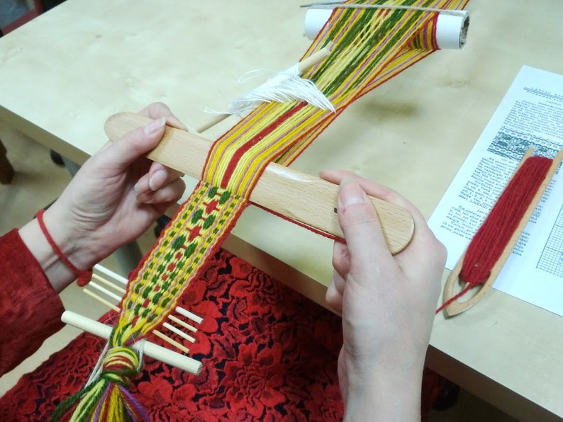 Wooden weaving tools Pick up sticks Band and belt weaving Etsy